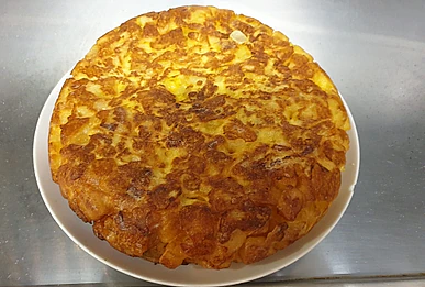 Tasquita Bar el Triunfo tortilla de patata con cebolla